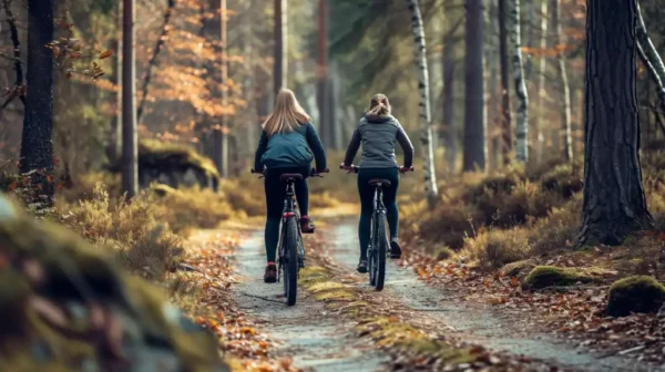 Balade à vélo en forêt, activité slow tourisme à faire lors d’un séjour en gîte dans le Cher