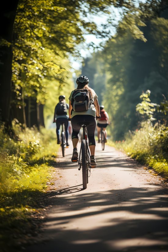 Balade à vélo en forêt, activité slow tourisme à faire lors d’un séjour en gîte dans le Cher
